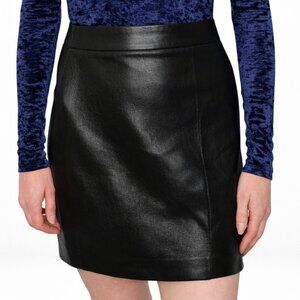 Wilfred Patio Faux Leather Mini Skirt | Aritzia Size 0
